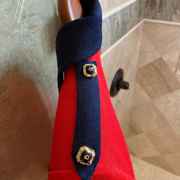 St John's By Marie Gray Red/Navy Jacket NWT - Picture 6 of 6